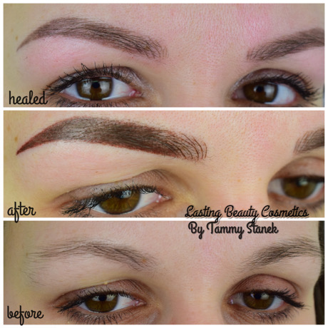 Powder Eyebrows healed by Lasting Beauty Cosmetics